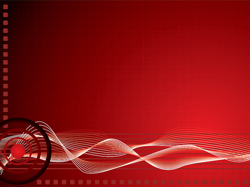 Red Techno Background