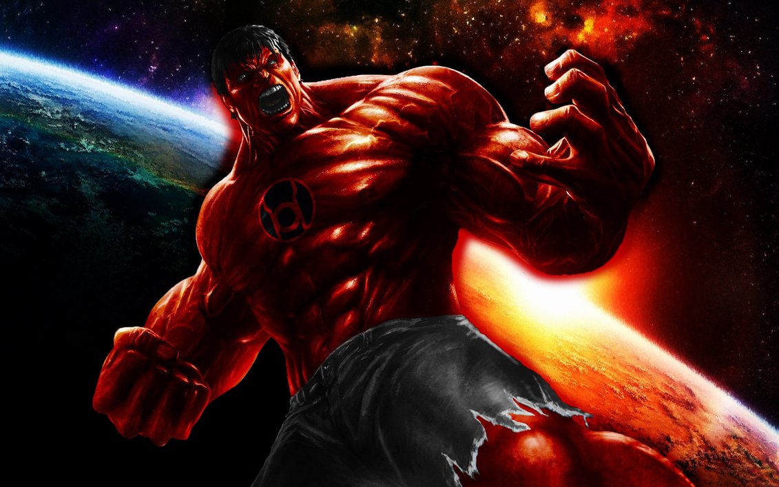 Red Lantern Hulk By 666darks