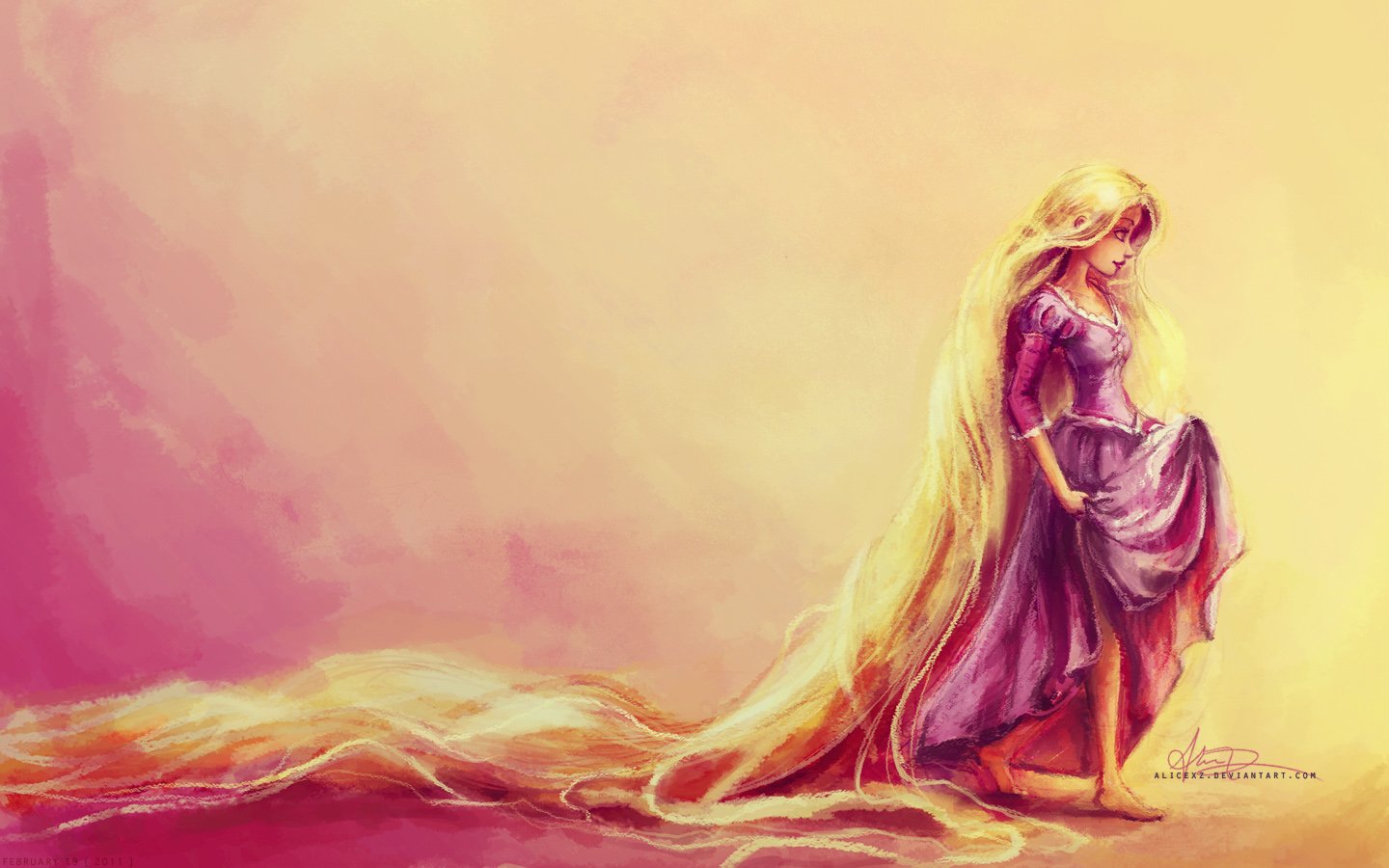 Long Hair Rapunzel Princess Wallpaper Backgrounds