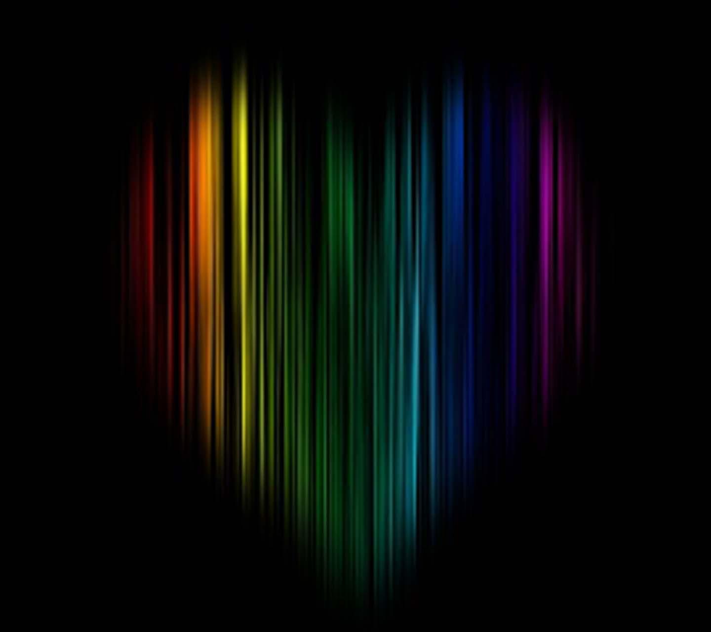 Rainbow Heart High Quality And Resolution Wallpaper On