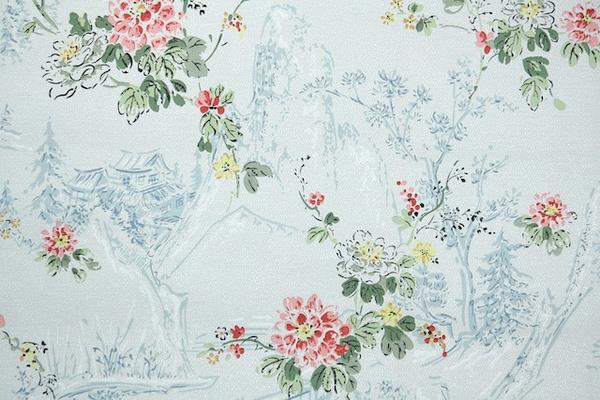 1930s Floral Vintage Wallpaper Hannah S Treasures