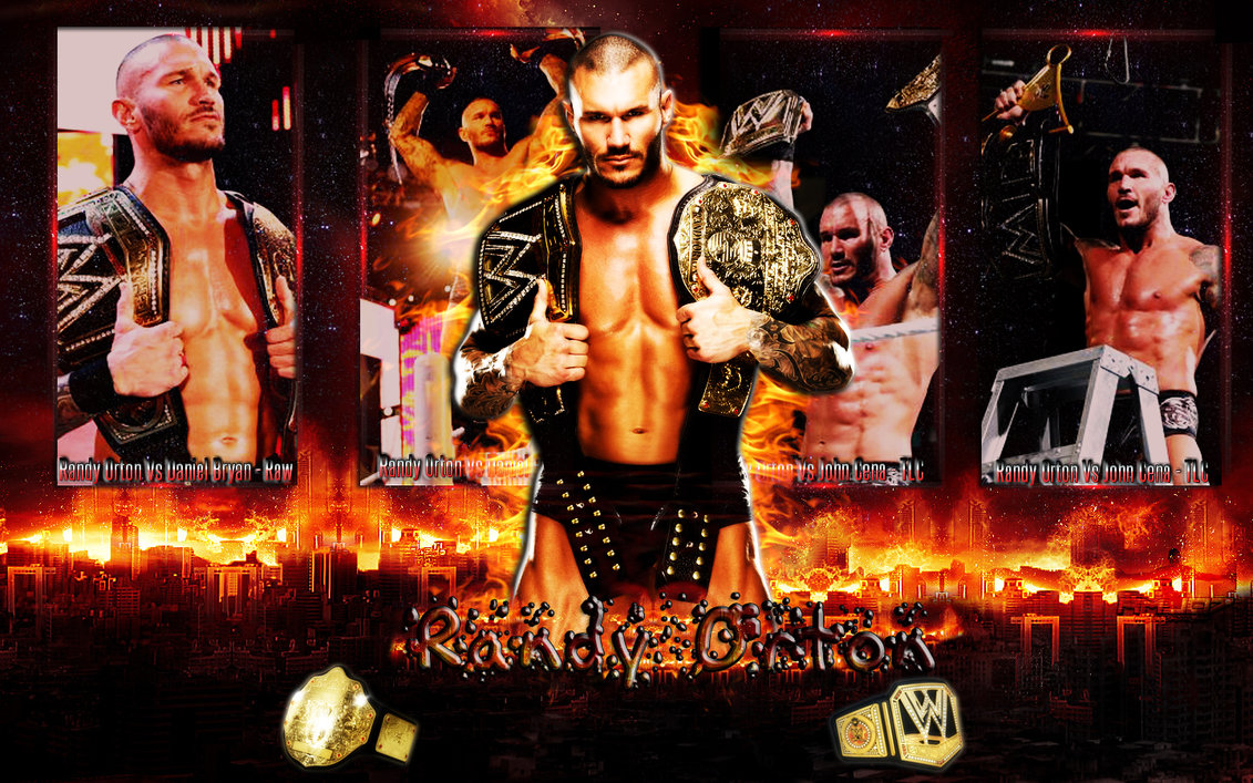 Randy Orton Unified Wwe Champion Wallpaper By Amj07