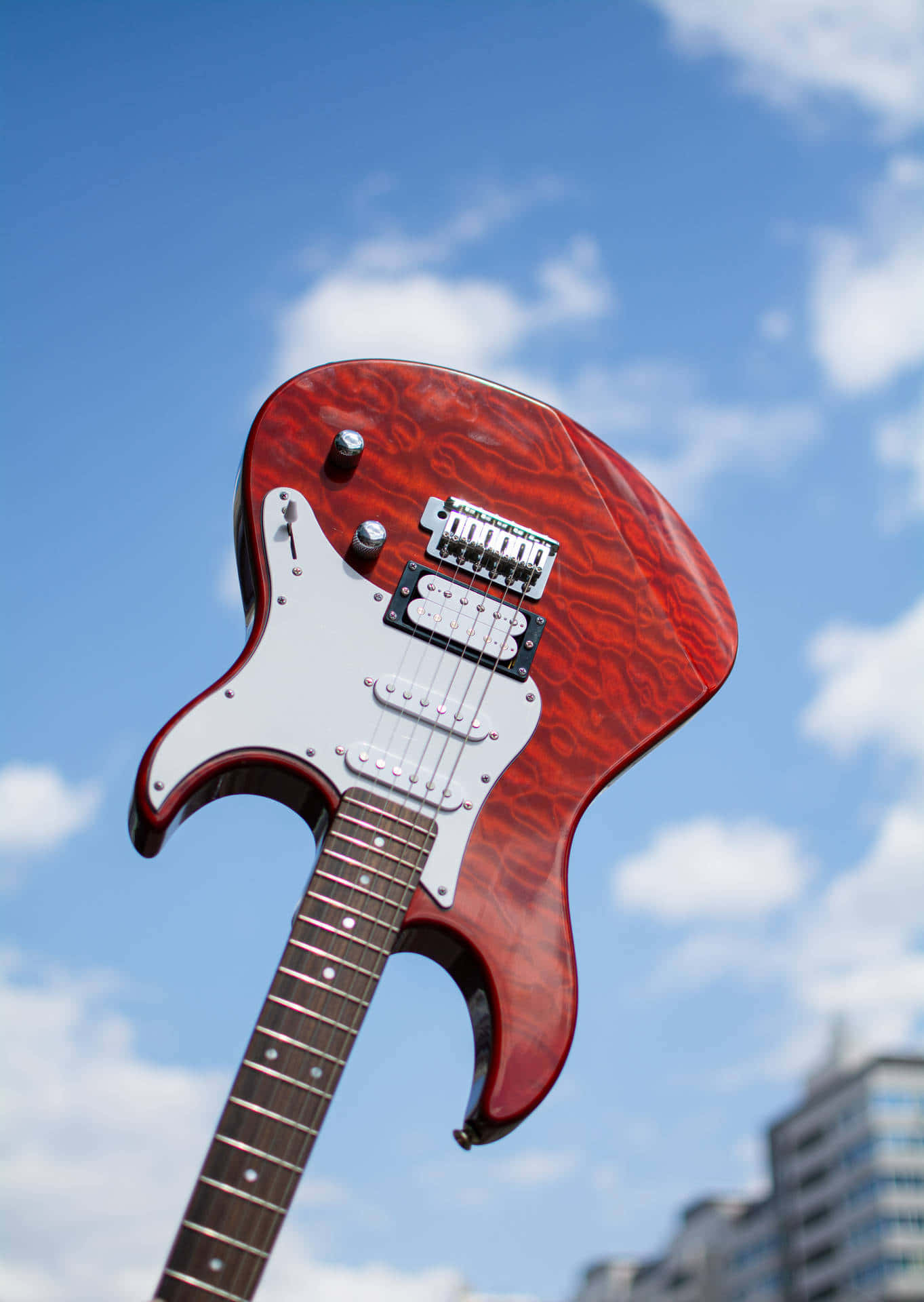 Guitar Aesthetic Background Wallpaper