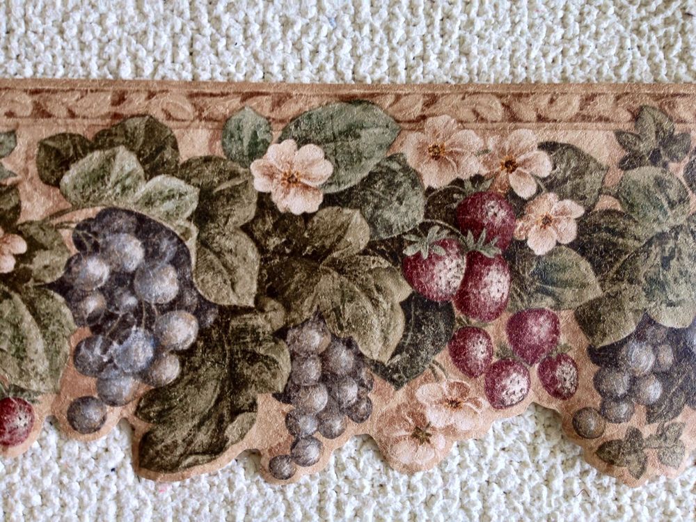 Kitchen Wallpaper Border Tuscan Fruit
