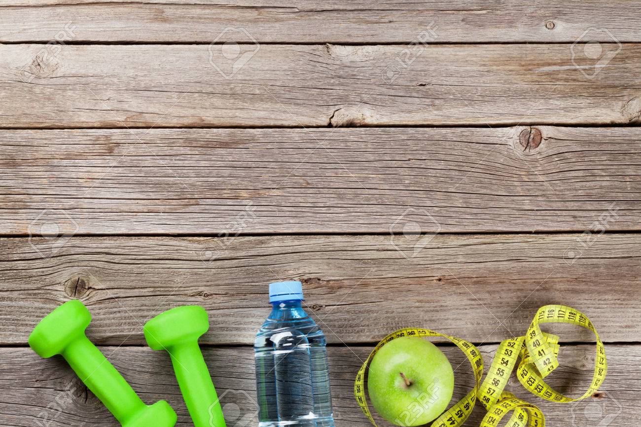 Healthy Food And Fitness Background Concept Stock Photo Picture
