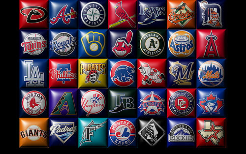 MLB beveled 1 LOgo wallpaper Flickr   Photo Sharing 500x313