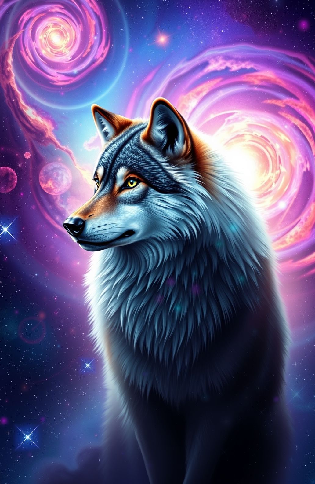 Galaxy Wolf Wallpaper