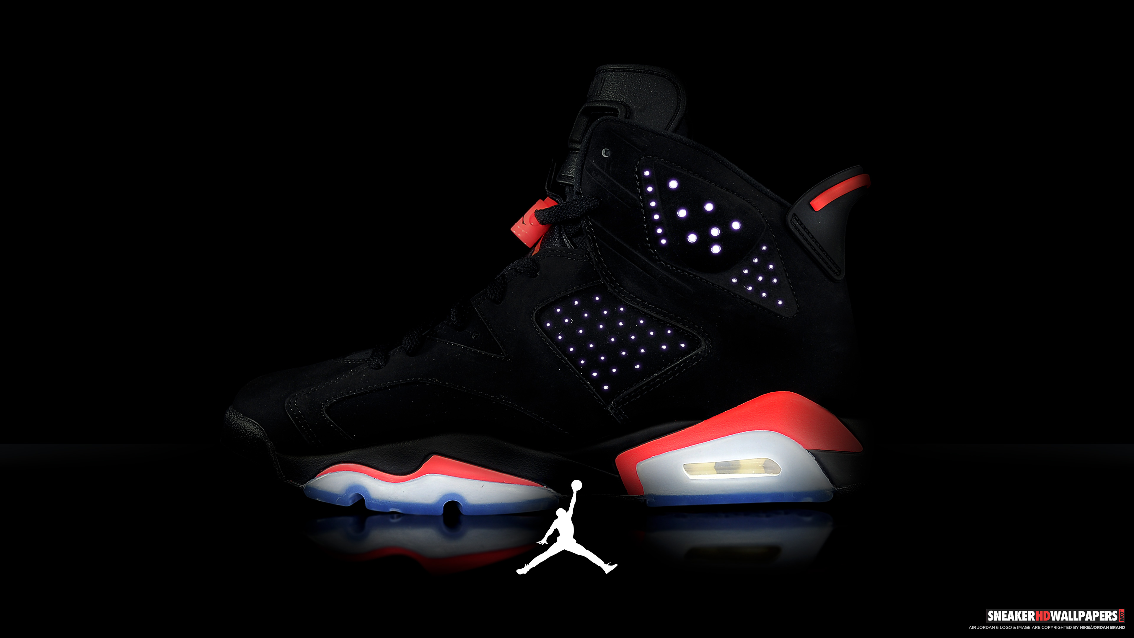 Air Jordan Retro Black Infrared Wallpaper