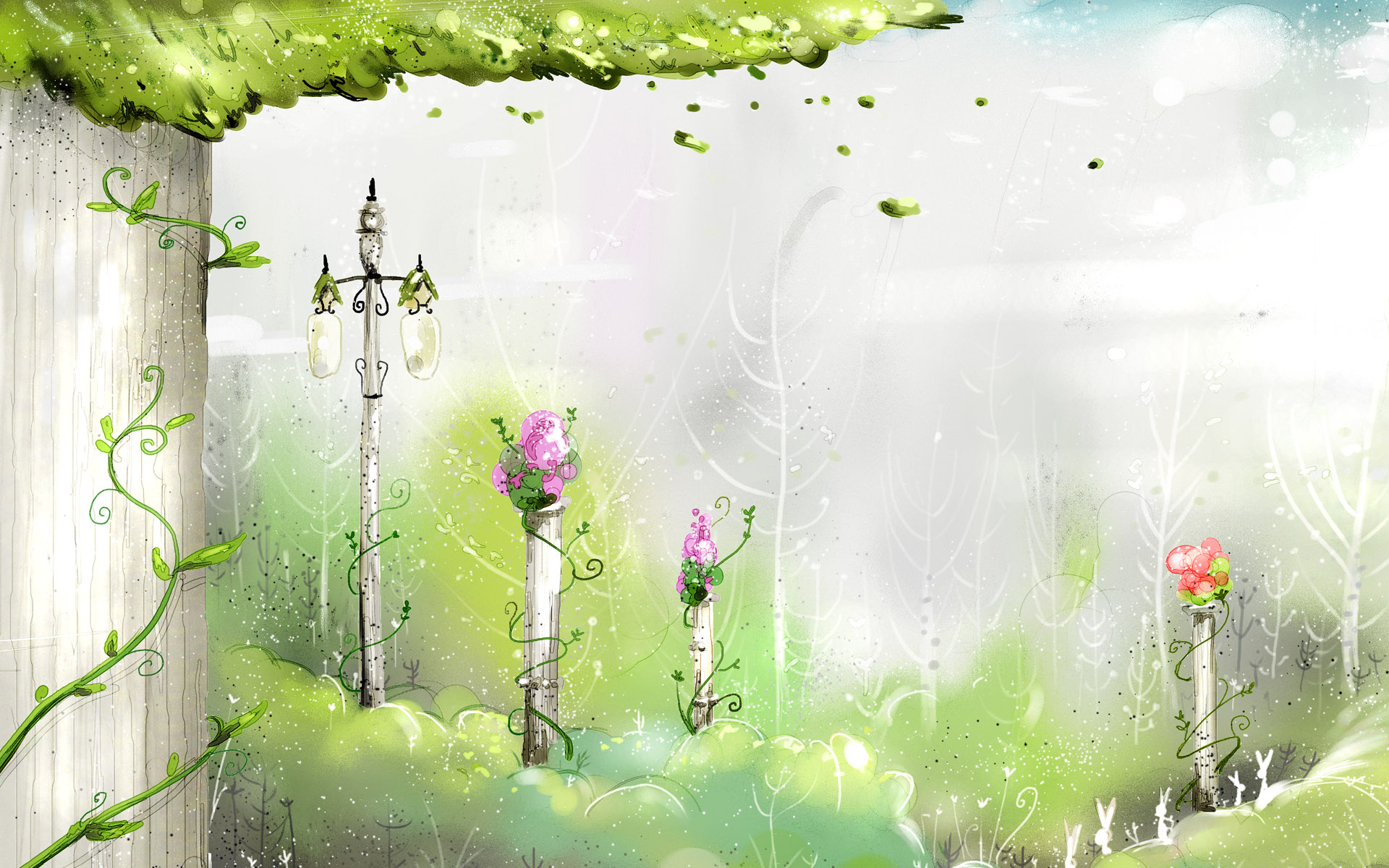 Spring Fairyland Wallpaper For Inch Widescreen Lcd Monitor