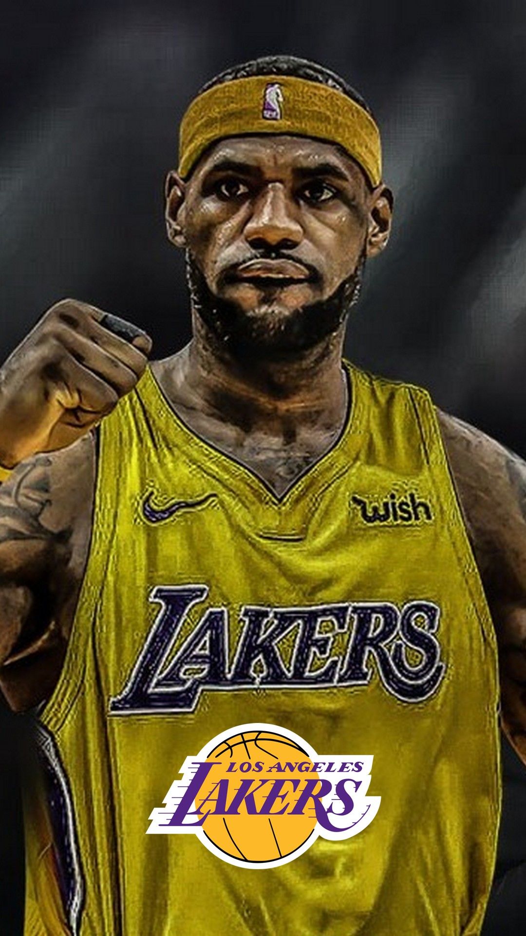 Lebron James Lakers HD Wallpaper For iPhone