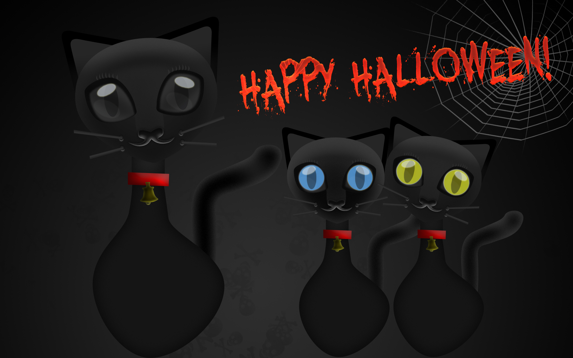 Halloween Cat Wallpaper HD Background Desktop