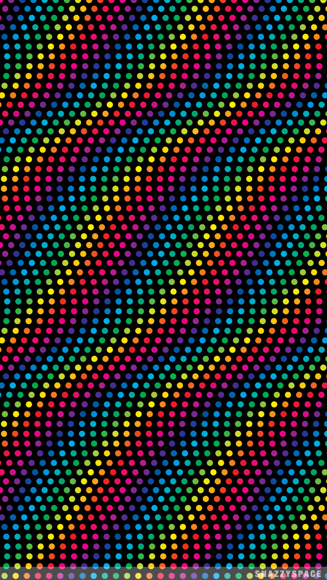 Installing This Warped Polka Dots iPhone Wallpaper Is Very Easy Just