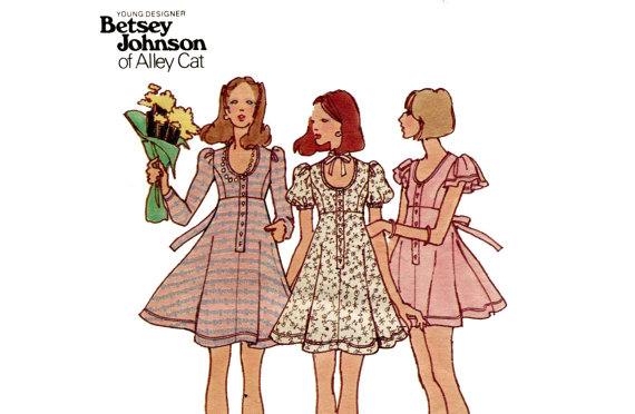 Betsey Johnson Patterns 1970s Baby Doll