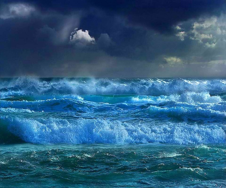 Stormy Beach I Love The Ocean Wallpaper