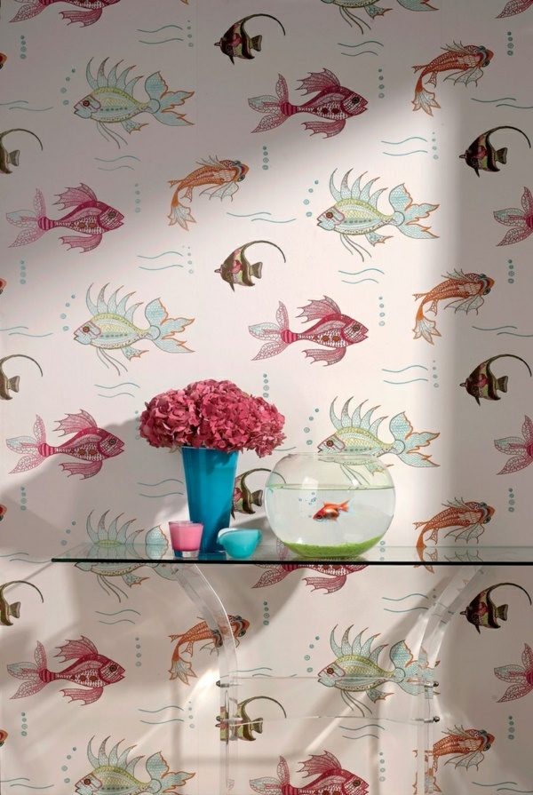 Design Wallpaper Ideas Designed With Fish