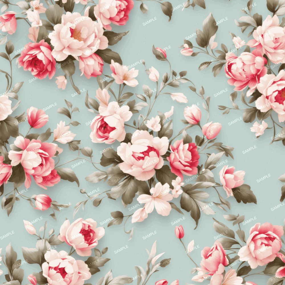 Floral Wallpaper Pattern Crew