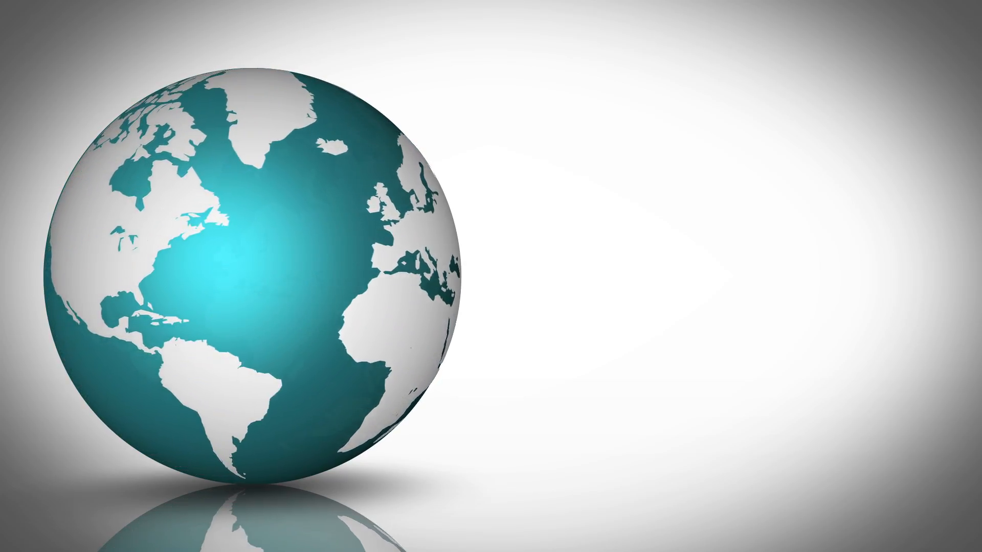 Teal Globe With White Background Motion Storyblocks Video