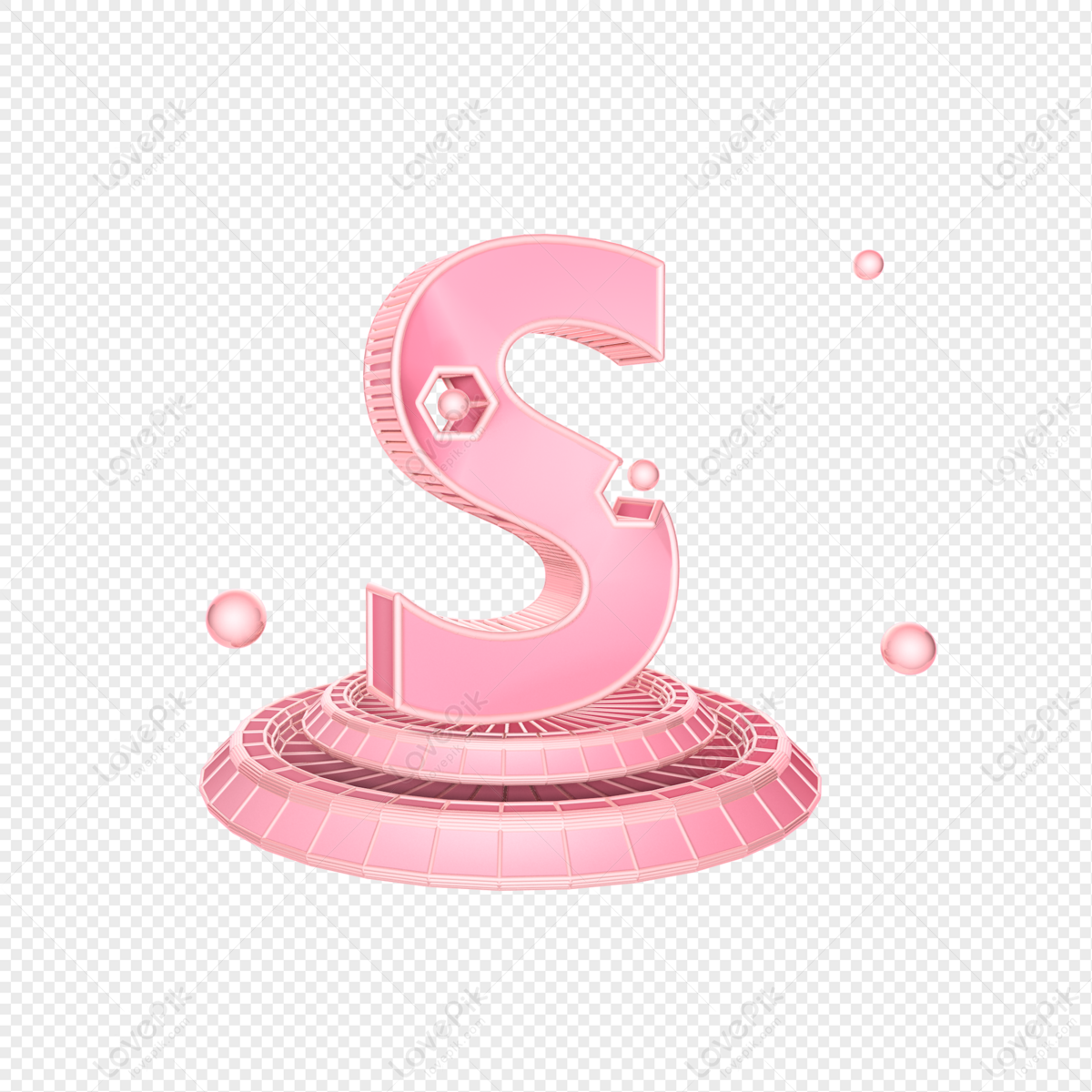 Wallpaper S Letter Pink