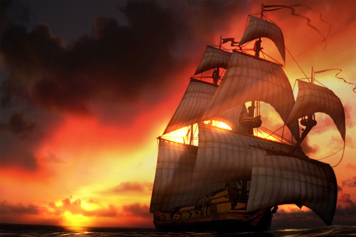 Pirate Ship Wallpaper Background