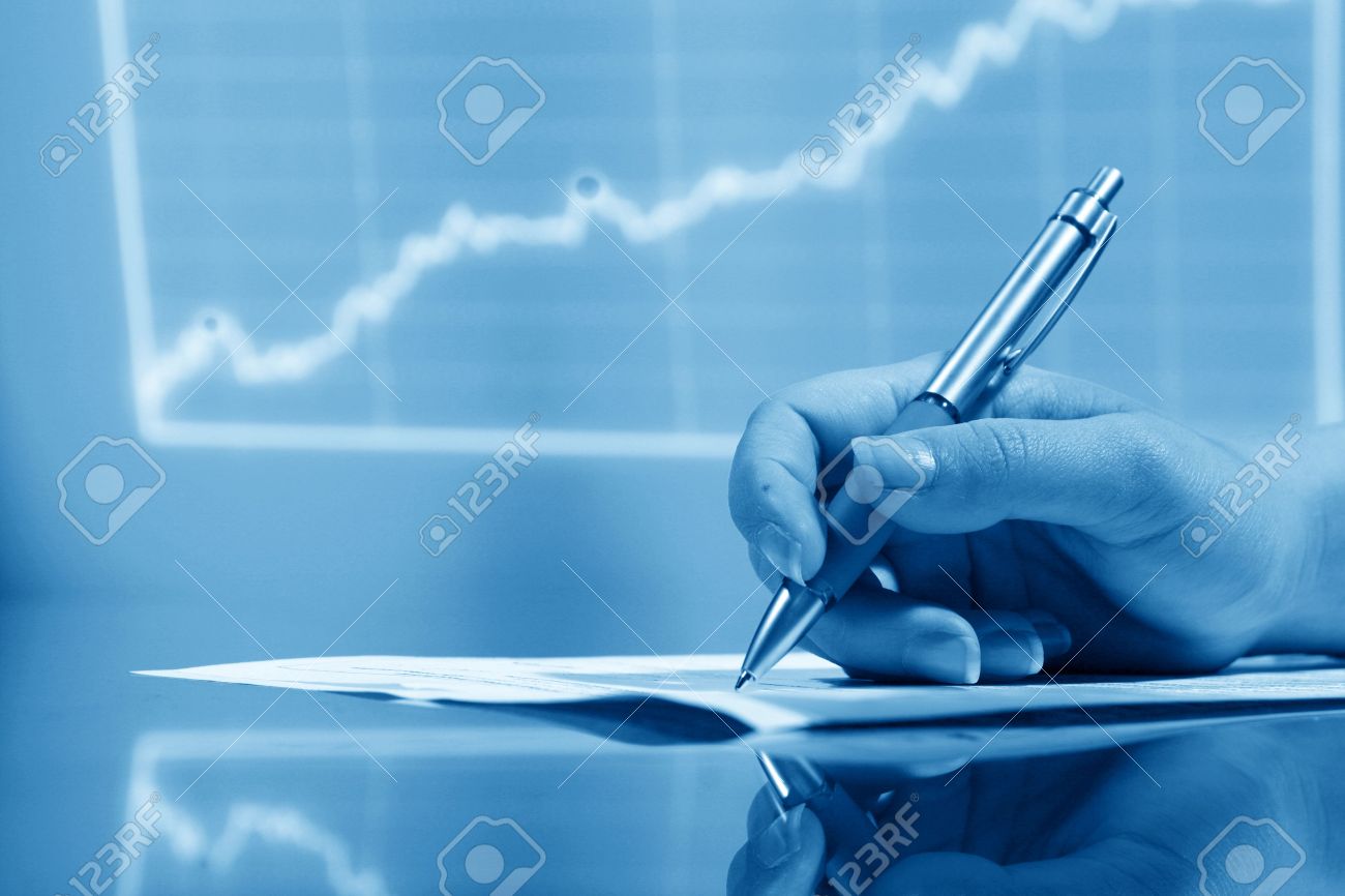 Financial Seminar Professional Business Background Stock Photo