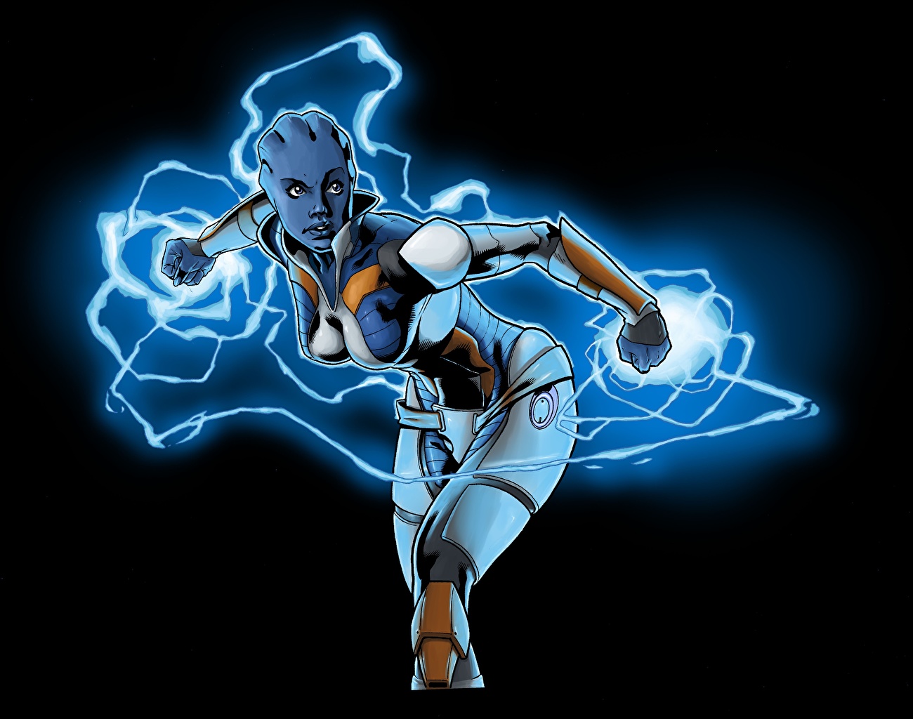 Image Liara Mass Effect Magic Aliens Fan Art T Soni Girls Fantasy