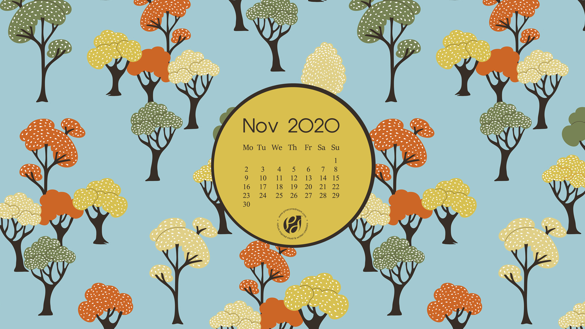 November Calendar Wallpaper Printable Planner
