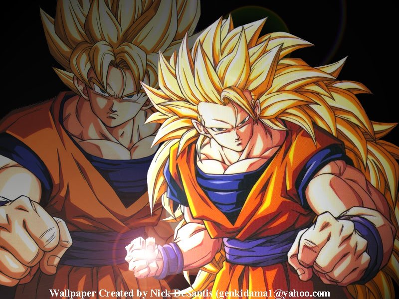 Dbz Wp Ss1 Ss3 Goku Anime Wallpaper