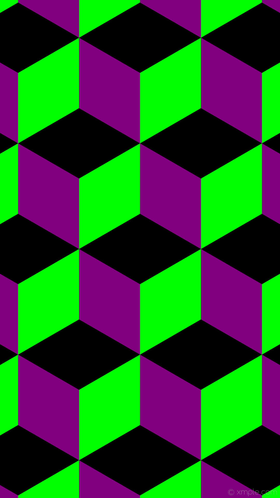 Neon Green And Purple Wallpaper