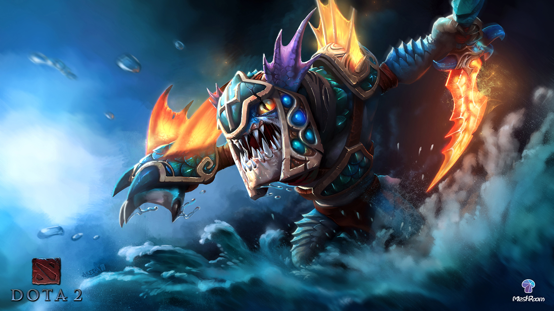 The Nightcrawler Ocean Conqueror Set Dota Game HD Wallpaper