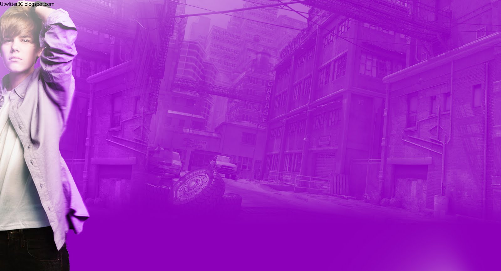 Justin Bieber purple theme Urban BackGrounds
