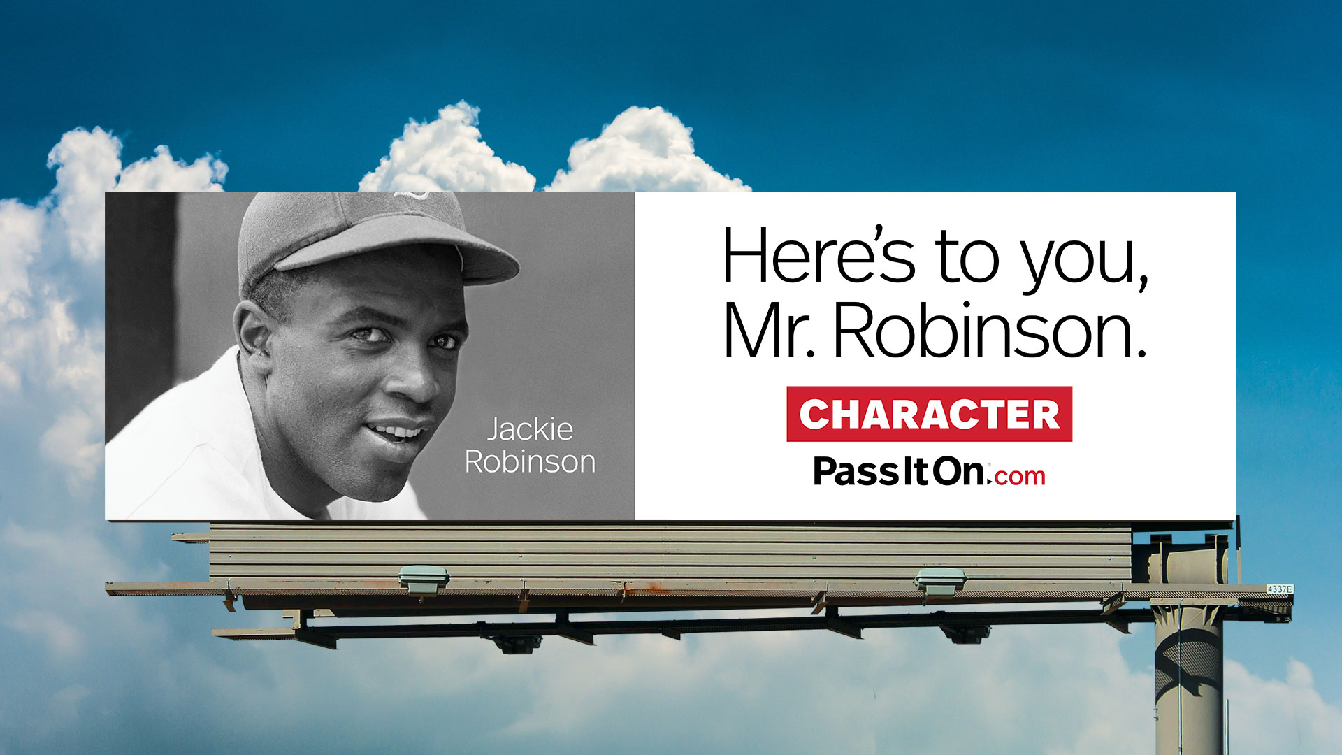 See The Jackie Robinson Billboard About Character And Pass It On