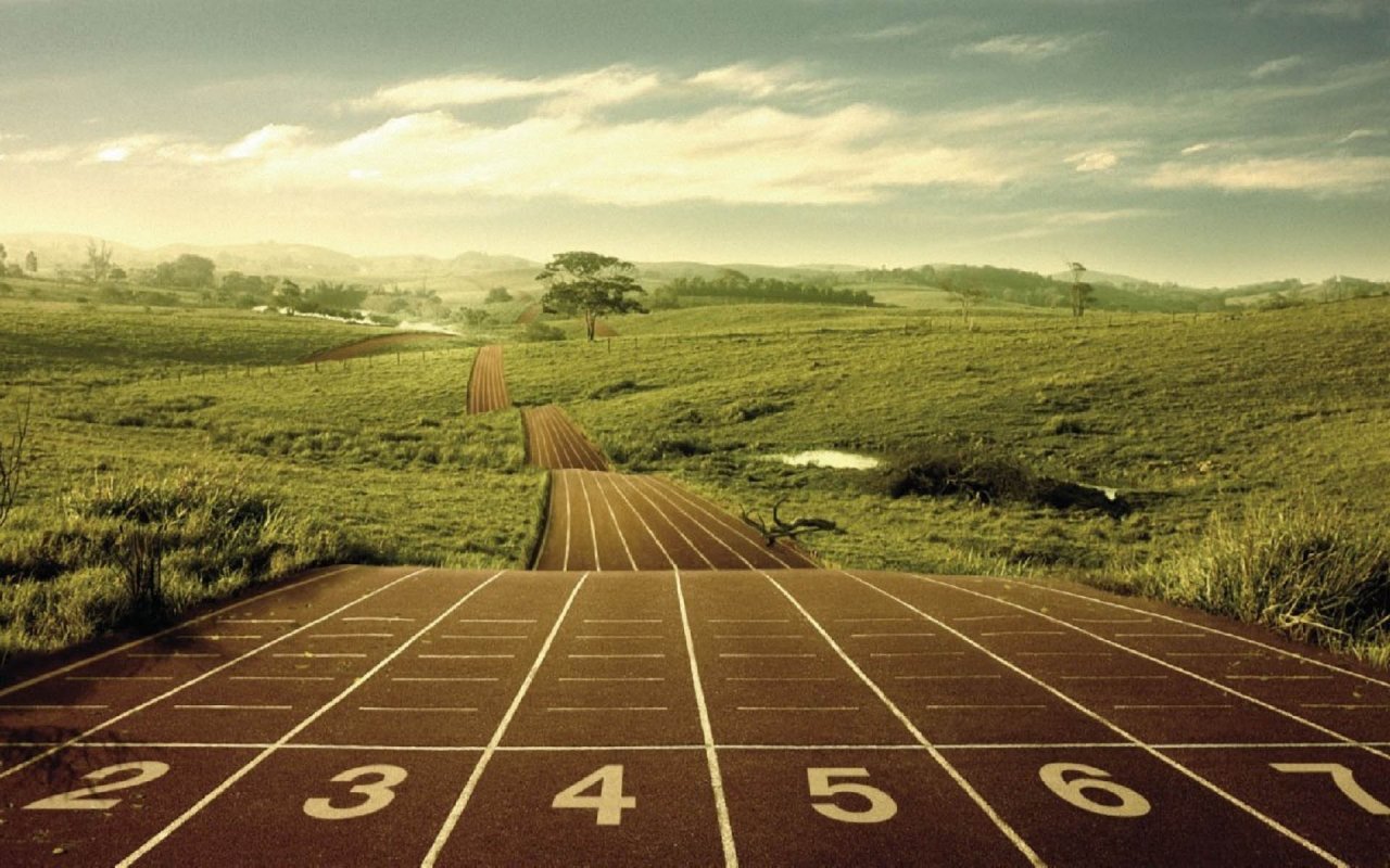 Endless Running Track Wallpaper