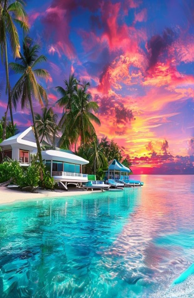 Maldives Island Resorts Wallpaper
