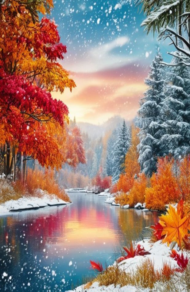 Fall Winter Background Wallpaper