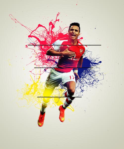 Arsenal Sport Sanchez Football Art Wallpaper Stuff