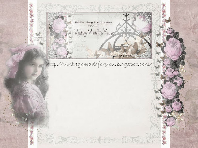 VintageMadeForYou Free blog background Pink Shabby Chic