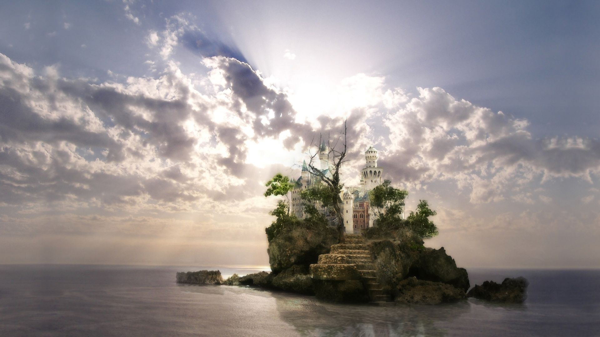 Fantasy Castle 3d Landscape