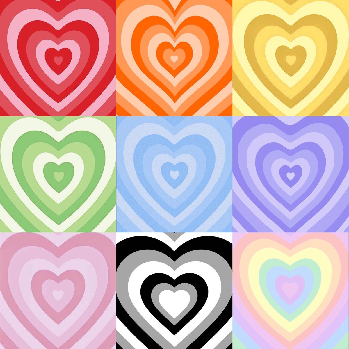 Pastel Pink Heartsss Heart iPhone Wallpaper