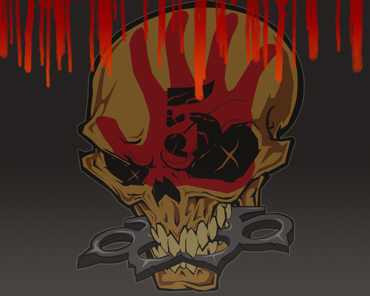 Wallpaper Five Finger Death Punch Logo Quote