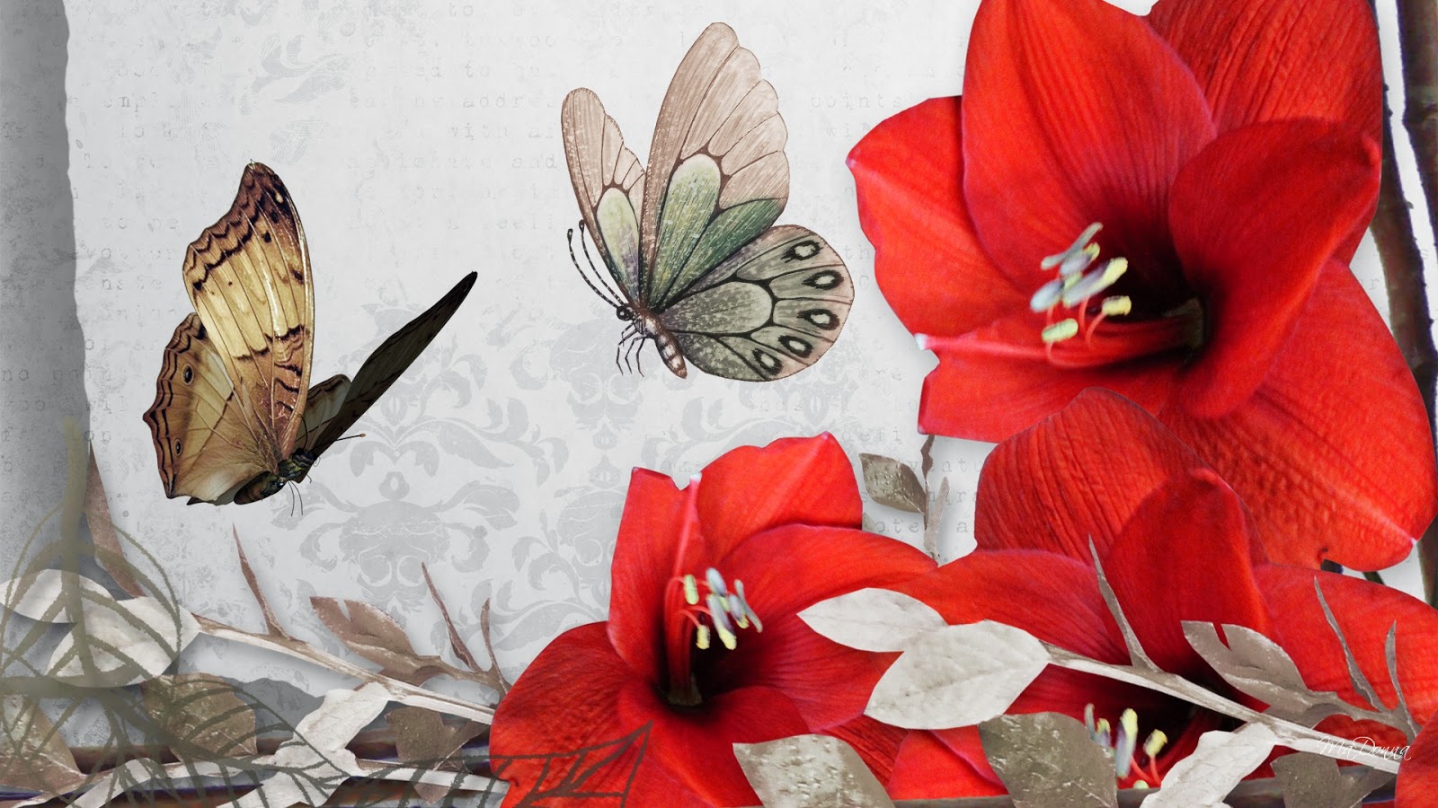 Vintage flower wallpaper   beautiful desktop wallpapers 2014