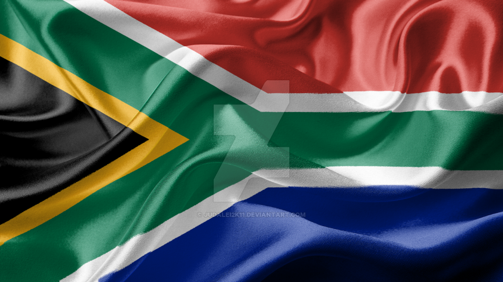 Republic Of South Africa Realistic Flag By Judalei2k11