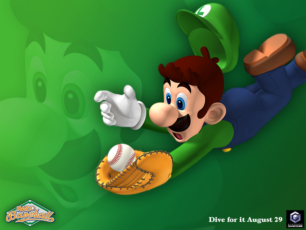 Mario Superstar Baseball Luigi Wallpaper