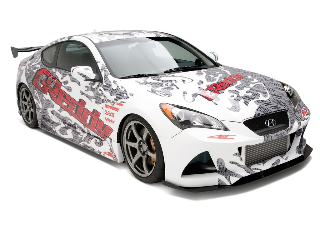 Greddy X Gen Street Hyundai Genesis Coupe Front And Side