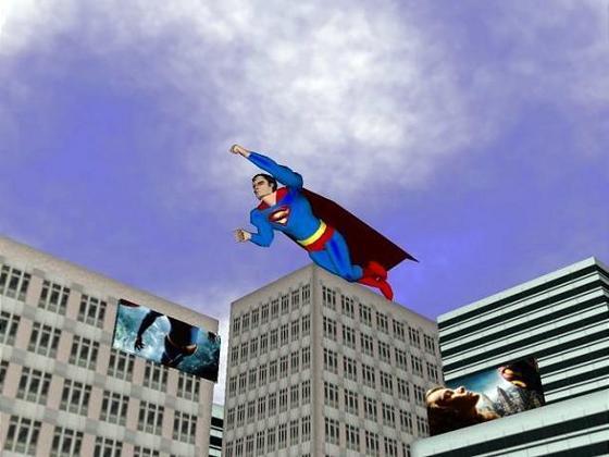Superman Returns 3d Screensaver Full Screenshot