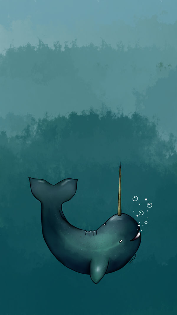 Narwhal Wallpaper By Mkinked