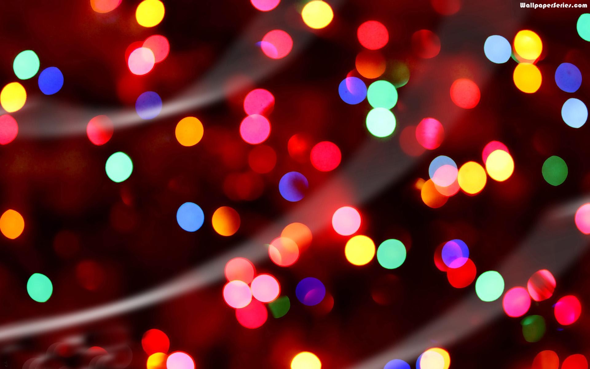 Christmas Lights Background Happy Holidays