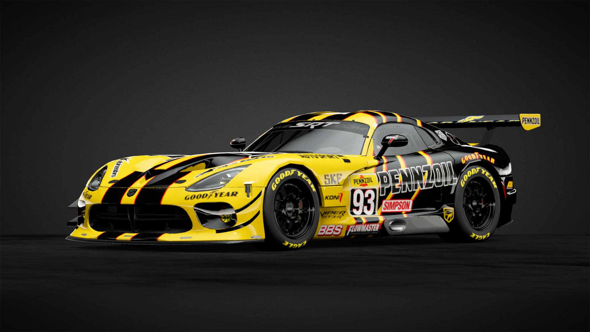 Pennzoil Racing Viper Gt3 Car Livery By Hellcat