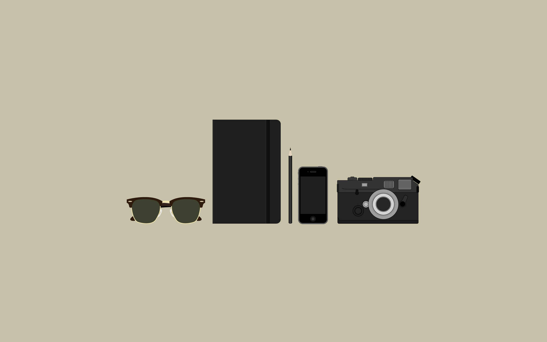 Beige Minimalist Wallpaper