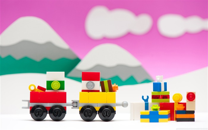 Lego Train Christmas Desktop Pictures Wallpaper