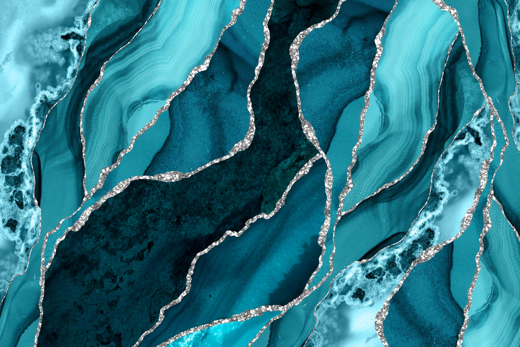 Teal Marble Wallpaper